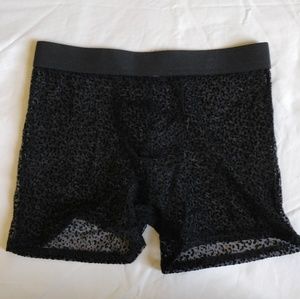 Sheer Men's Black Boxer Briefs